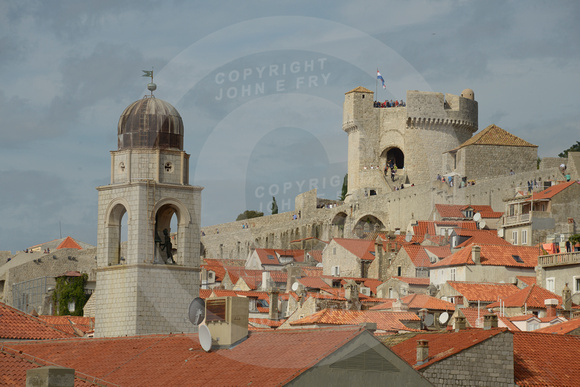 A view across Dubrovnik, Croatia